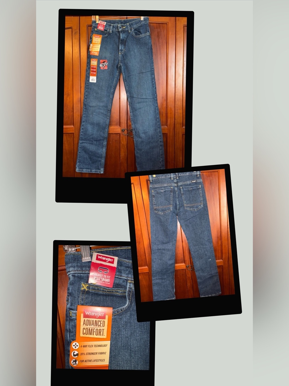 Wrangler Men's Relaxed‎ Fit Blue Jeans LOOK@AllPics#1683
